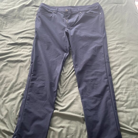 Lululemon ABC Classic-Fit Trouser | Navy Blue | 32" x 30" - Picture 2 of 5